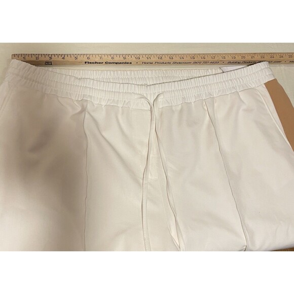 Lane Bryant Pant Size 26 Cream Perfect Drape Track Pant Side Stripe Pull On NEW - Picture 9 of 10
